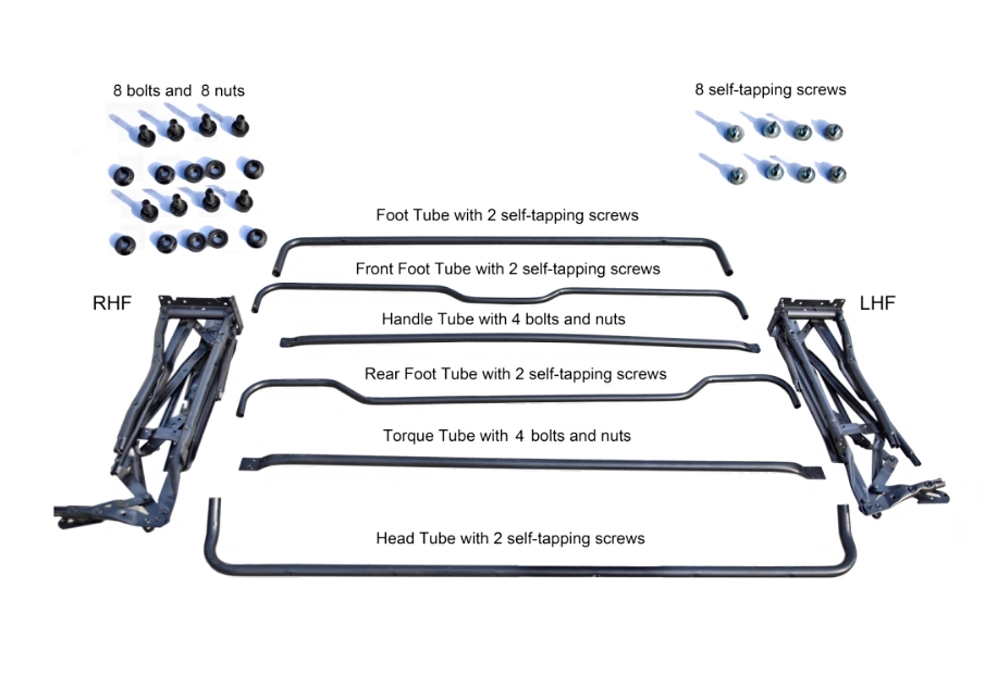 Cara merakit sofa bed mekanisme 2 lipat dengan versi partly assembly